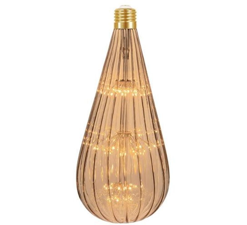 Lâmpada LED Taschibra Fireworks Vintage BT125, Âmbar