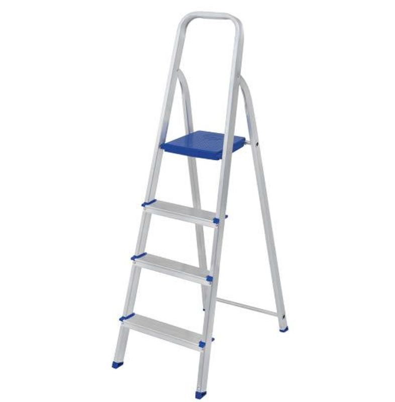 Escada Doméstica Mor de Alumínio 4 Degraus