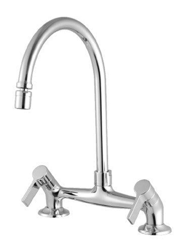 Misturador para Cozinha de Balcão Meber 3006 C36, Bica Giratória com Arejador Articulado