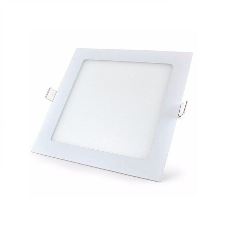 Placa LED Taschibra Quadrada de Embutir, 12W 6500K Bivolt
