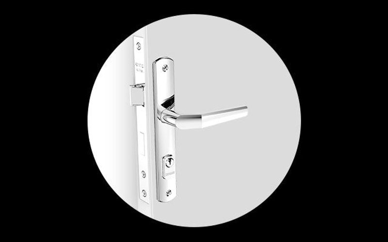 Fechadura Soprano Estreita Cromada 3001.0520.18, Caixa 38 mm