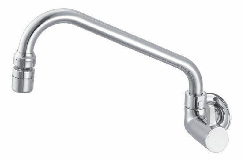 Torneira para Cozinha de Parede Meber 1185 C78 com Bica Alta e Arejador Articulado