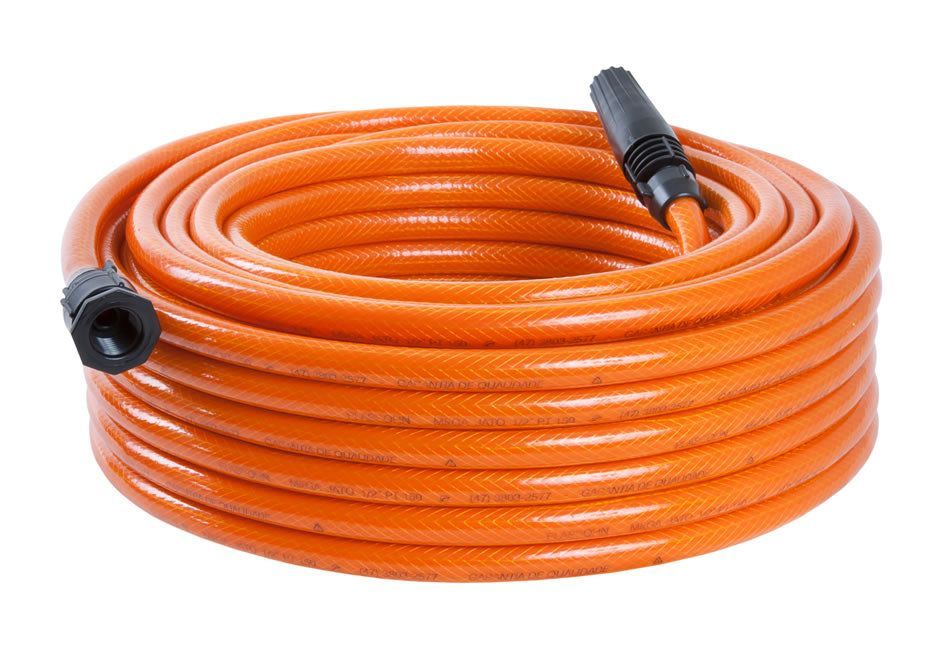 Mangueira Plasbohn Megajato, Laranja, 30m