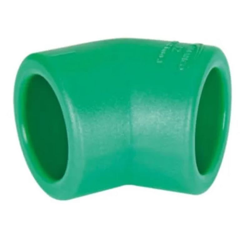 Joelho Amanco PPR 45 Graus Cromado Fêmea/Fêmea DN 32