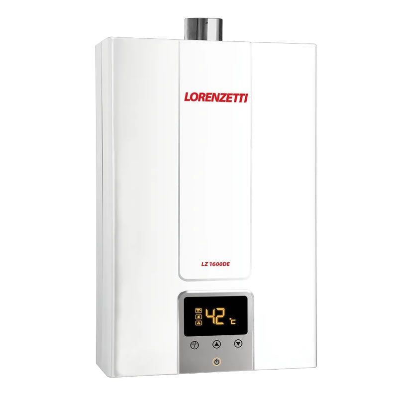 Aquecedor de Água Digital Lorenzetti LZ1600DE 15 Litros Branco GLP Bivolt