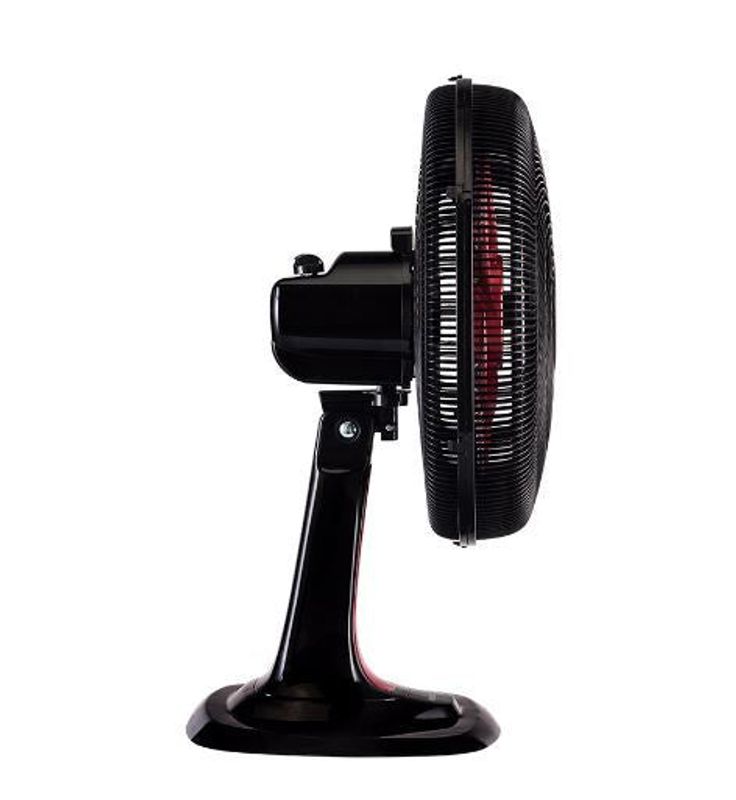 Ventilador de Mesa Ventisol Oscilante Turbo 6 Pás 30 cm Vermelho e Preto 127V