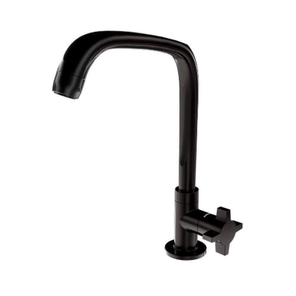 Torneira de Cozinha de Mesa Lorenzetti Fitt Cross Black 1167 F64 Preta