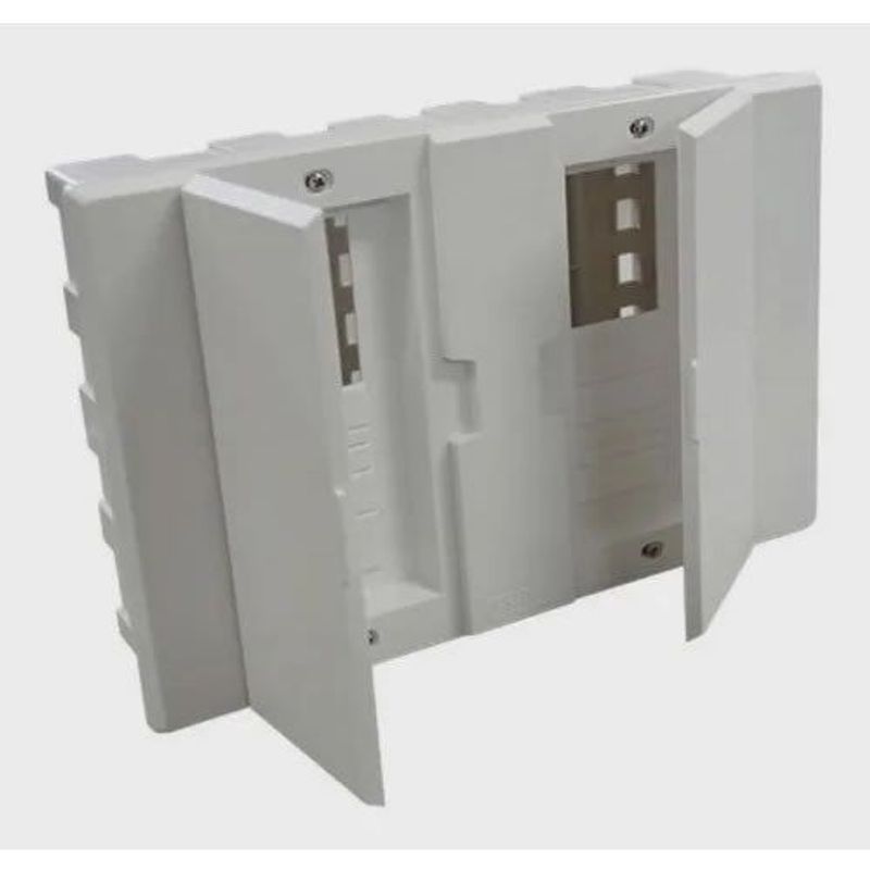 Quadro de Distribuição de Embutir Astra, para 12 a 16 Disjuntores, com Barramento