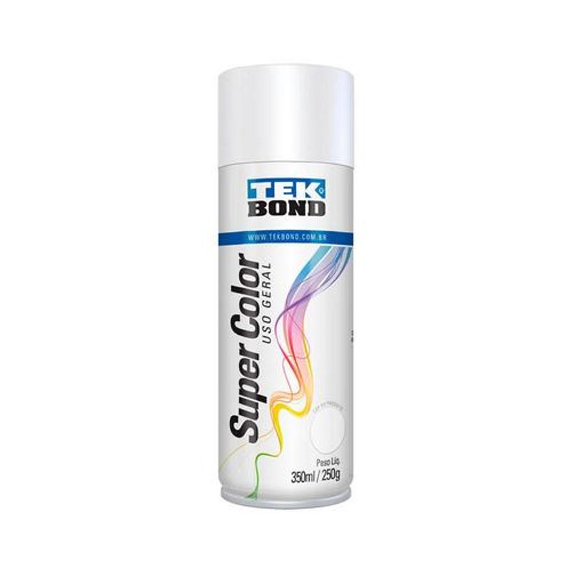 Tinta Spray Tekbond Uso Geral Branco Fosco, 350 ml