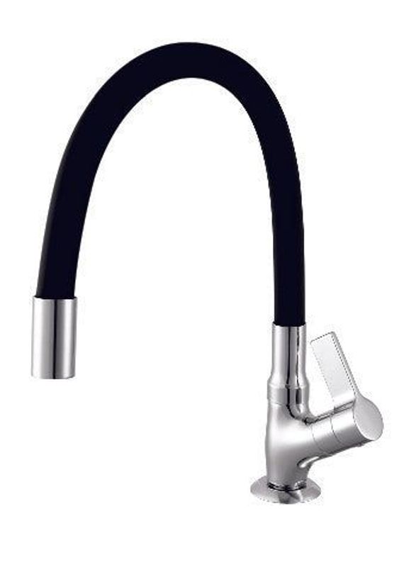 Torneira de Cozinha Meber para Balcão, Bica Móvel 1173 BM C36, Cromada e Preta