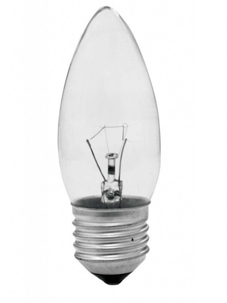 Lâmpada Vela Lisa Clara 40W 127V E-27