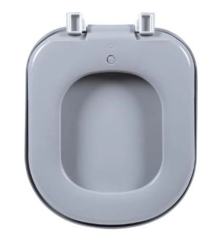 Assento Sanitário Almofadado Vogue Plus Astra, Cinza Real