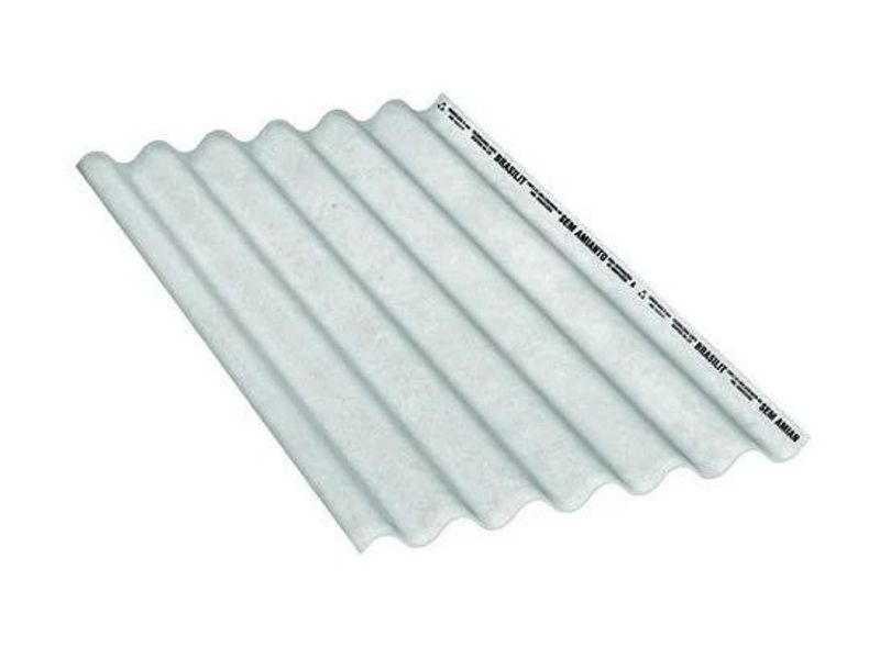 Telha de Fibrocimento Brasilit, 1,10 m x 3,05 m x 6 mm