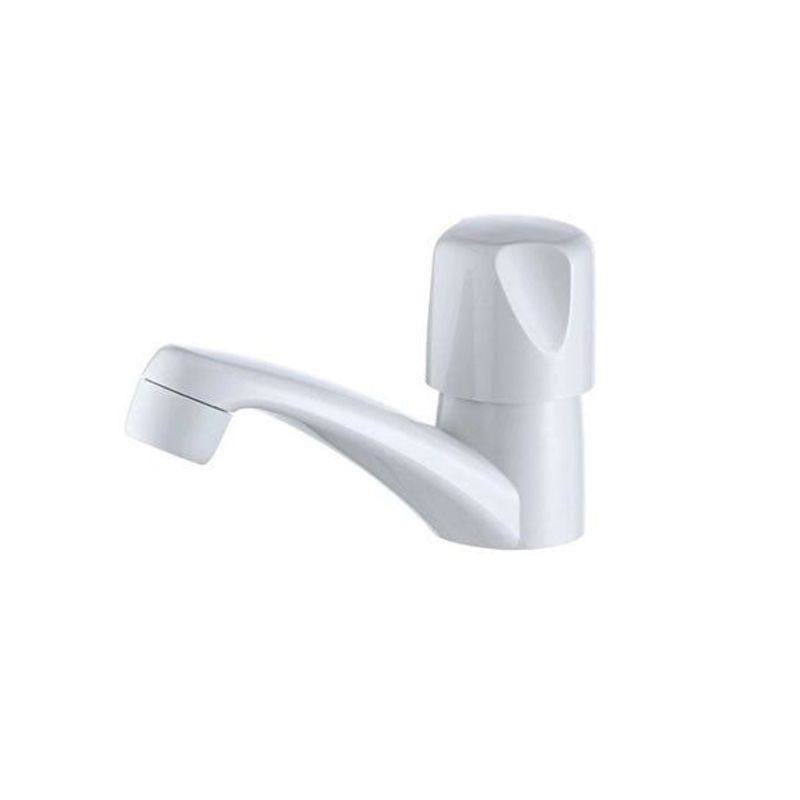 Torneira De Lavatório De Mesa Bica Alta Lorenzetti 1194 F27 Branca