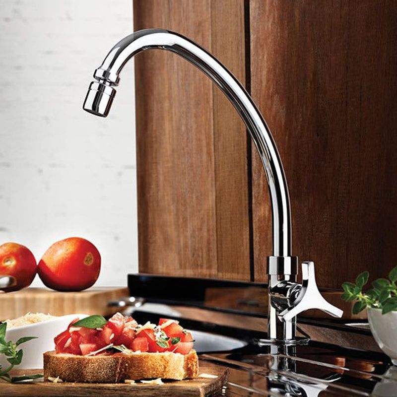 Torneira de Cozinha de Mesa Bica Móvel Loren Trio 1167 C33