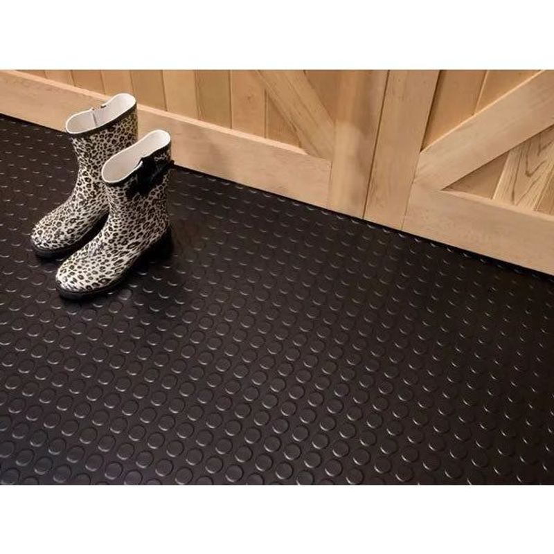 Piso Vinílico Komeco Coin Preto 2 Metros de Largura 1,0 Milímetro