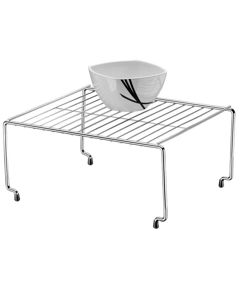 Organizador Retangular Componível Future, Cromado, 32 Cm