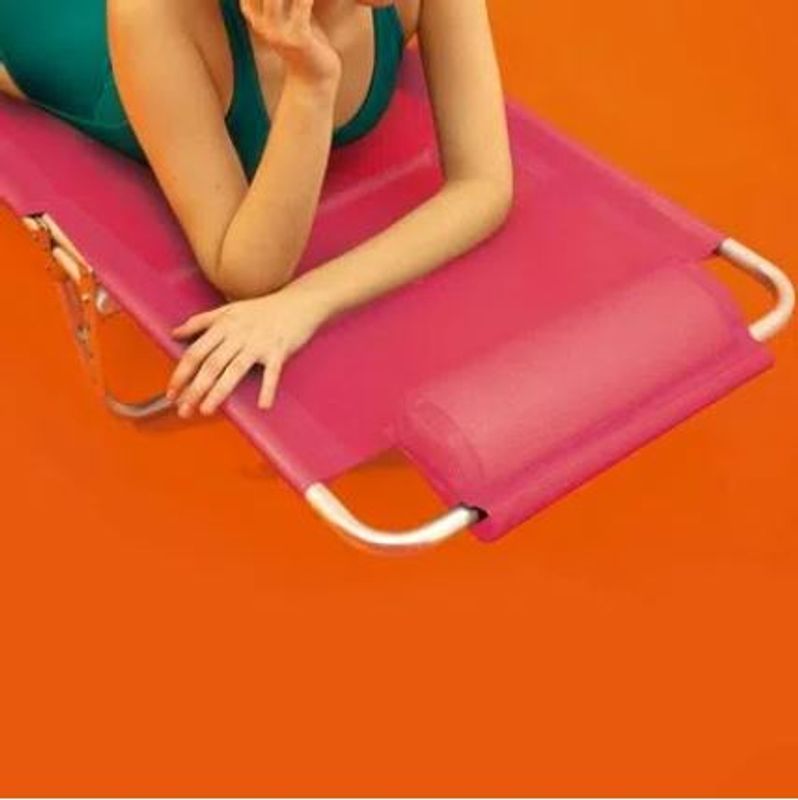 Cadeira Espreguiçadeira Mor de Alumínio, Rosa