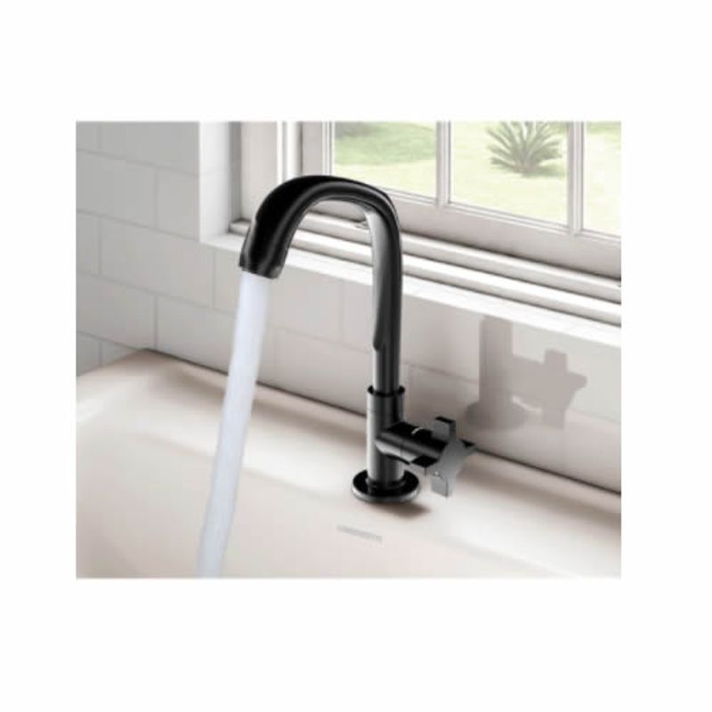 Torneira Lorenzetti para Lavatório de Bica Alta Fitt Cross 1195 F64 Preta