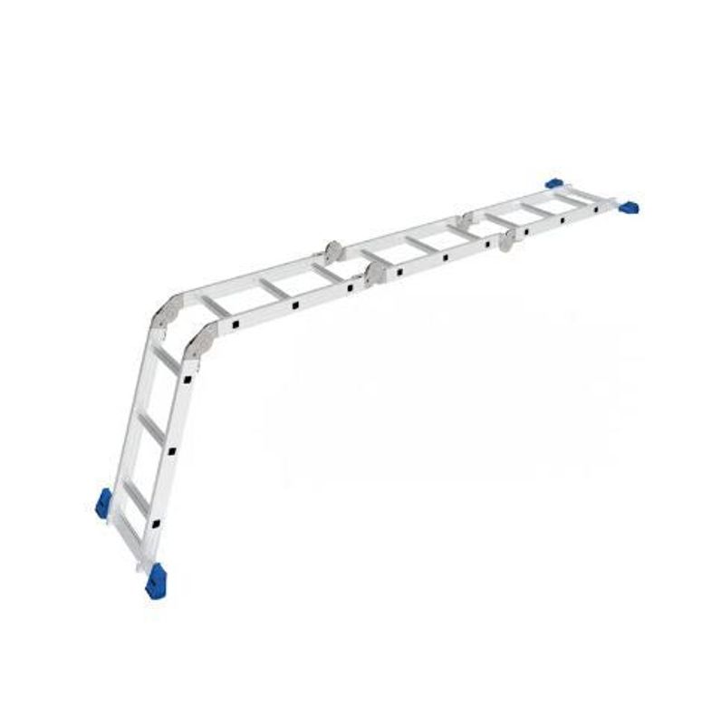 Escada Multifuncional Mor de Alumínio 4x3, 12 Degraus