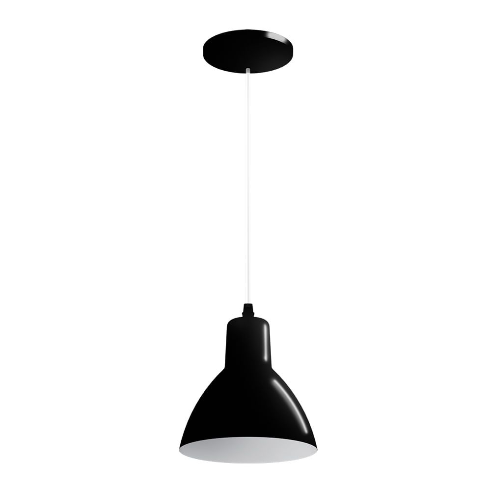Luminária Taschibra Design TD 622/1 Para 1 Lâmpada E27 Preta