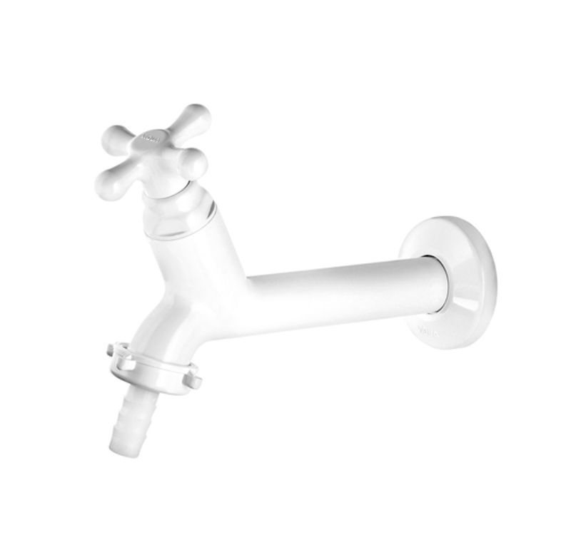 VIQUA TORNEIRA 15CM COM BICO MANGUEIRA PIA MARUJA BRANCA