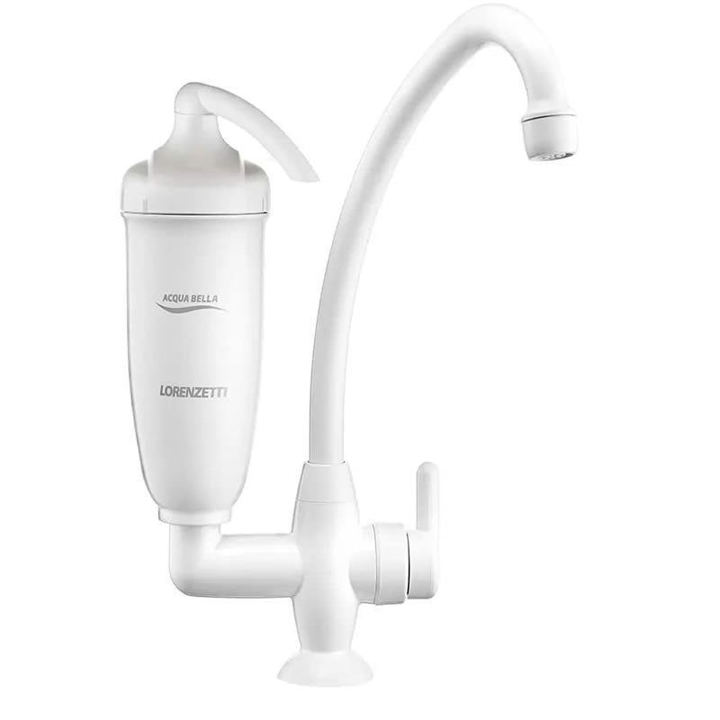 Torneira Lorenzetti Acqua Bella Branca com Filtro para Cozinha