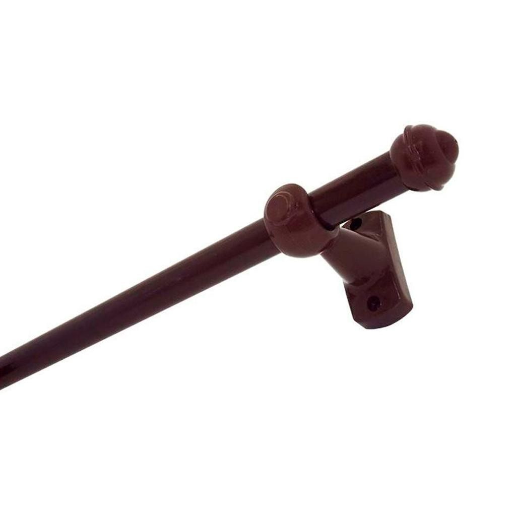 BELLA ARTE Kit Varão Completo para Cortina 19mm x 1,5m Imbuia