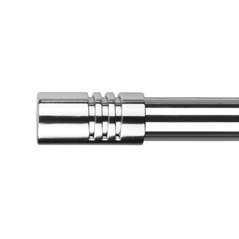 COUSELO Ponteira Piston 28mm Cromada para Cortina