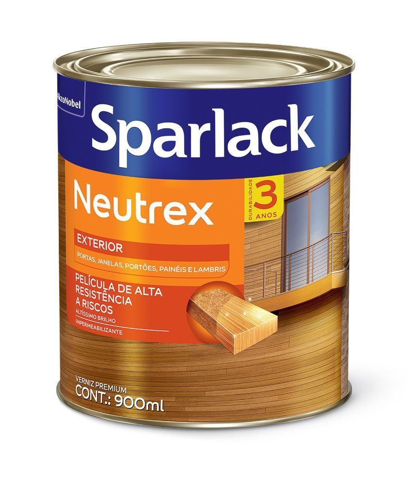 Verniz Coral Neutrex Brilhante Castanho Avermelhado 900ml