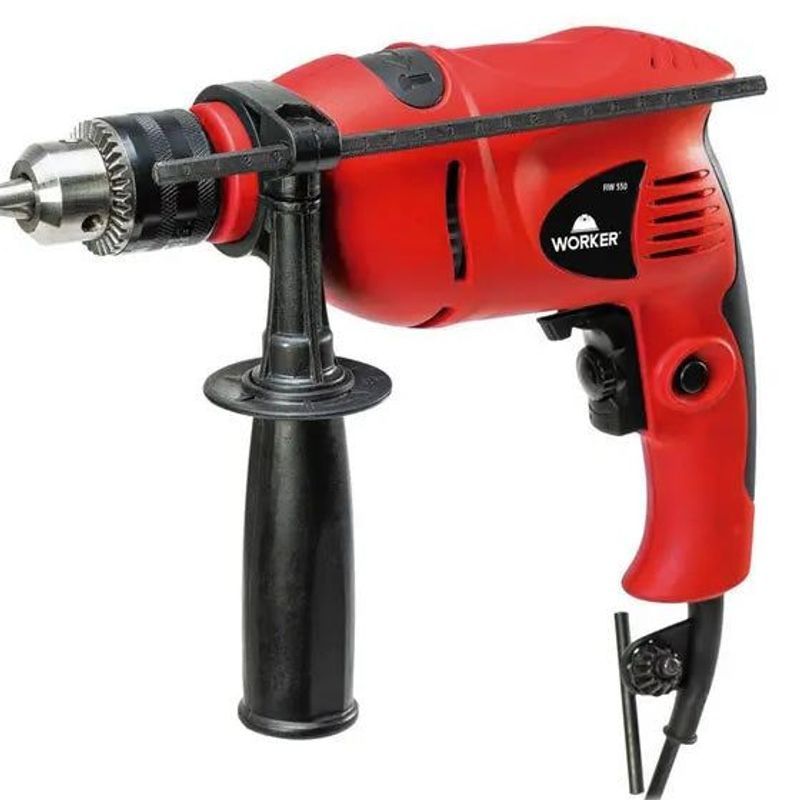 Furadeira de Impacto WORKER 550W 127V, Mandril 1/2"