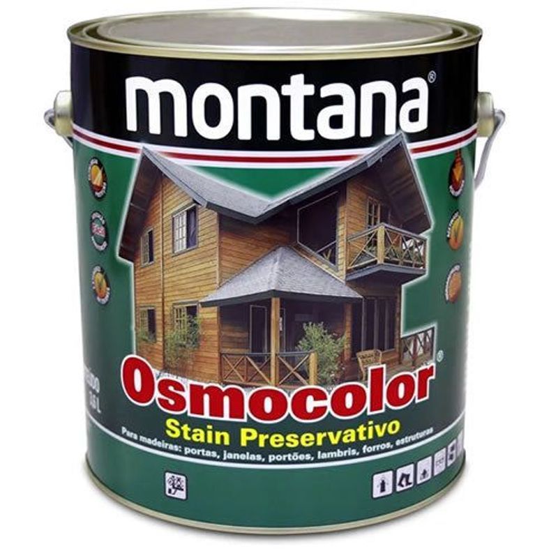 OSMOCOLOR ST Stain Impregnante Transparente 3,6L Proteção UV para Madeira