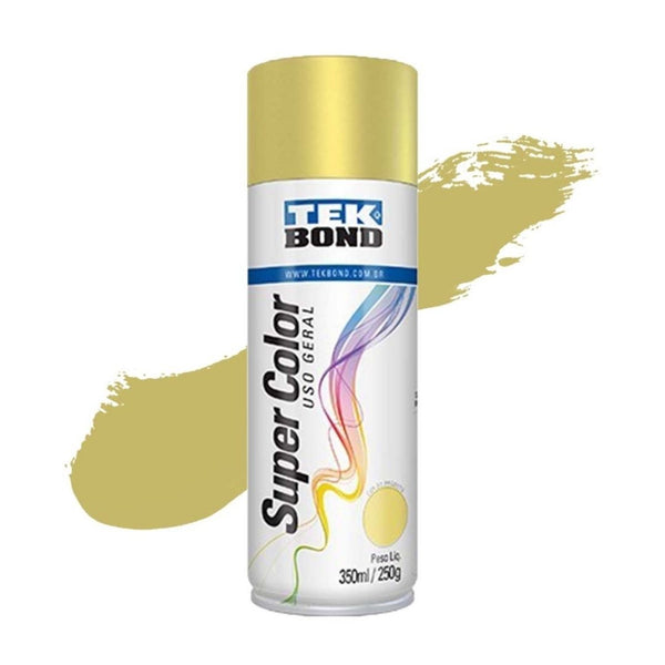 Tinta Spray Uso Geral Tekbond Dourado 350ml