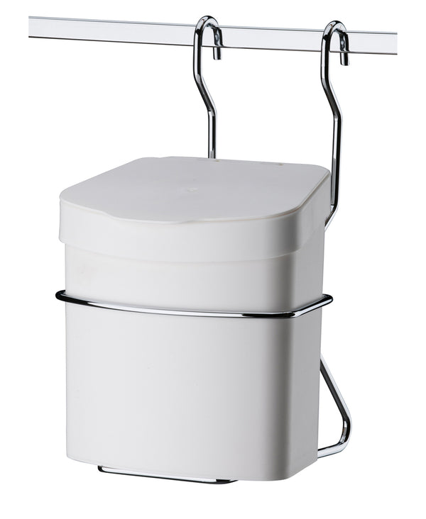 Suporte com lixeira suspensa 25l branca Future