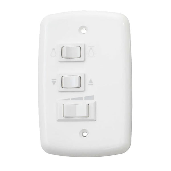Chave 3 Teclas Para Ventilador Liege 127v Branca
