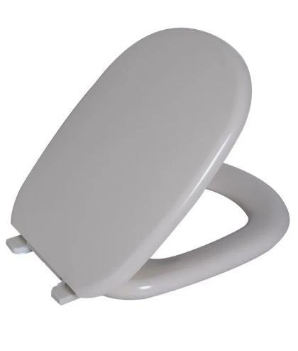 Assento Sanitário Almofadado Astra Paris Oval Bone
