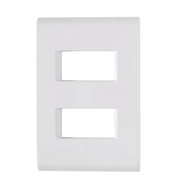 Placa 4x2 2 Postos Afastado Tramontina Liz Branca