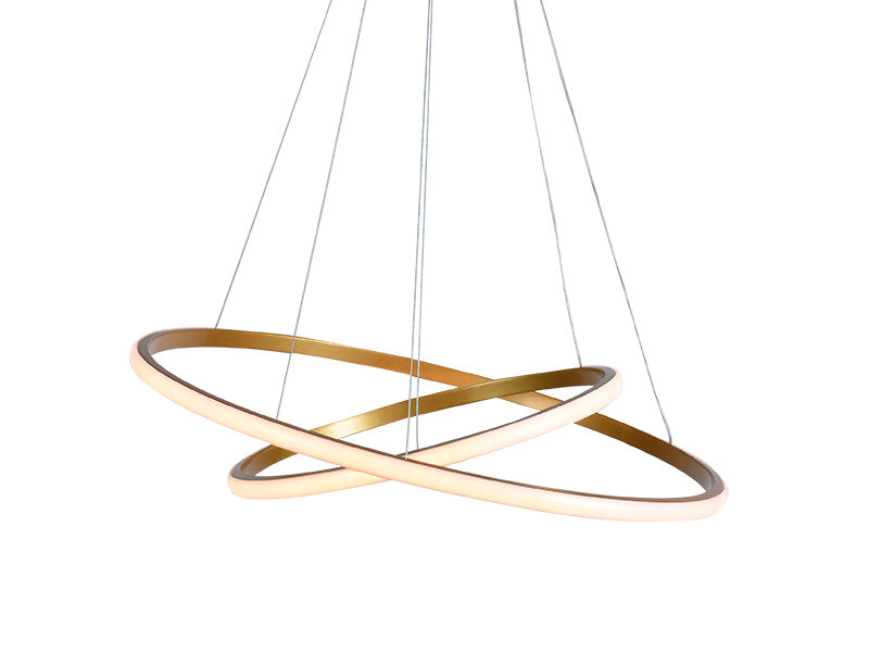 Pendente Led Taschibra Montreal 35w 3000k Ouro Fosco 50cm