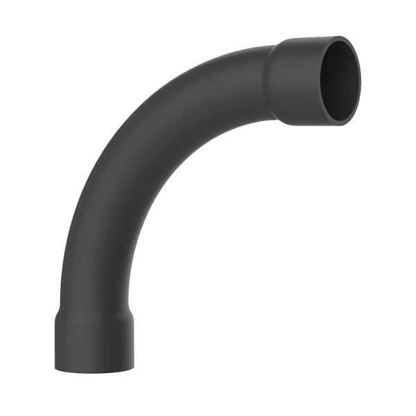 Curva 90 Com Bolsa Para Eletroduto 34mm Preta Inpol