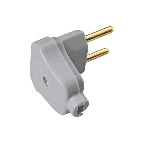 Plug Macho 90 Graus 2 Polos 10A Cinza Tramontina