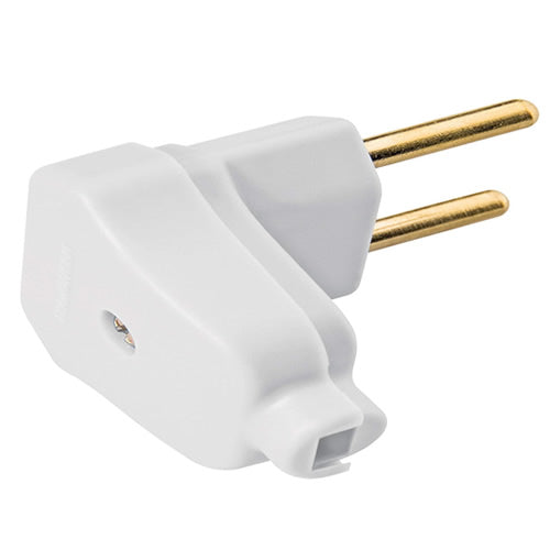 Plug Macho 90 Graus 10a Branco Tramontina