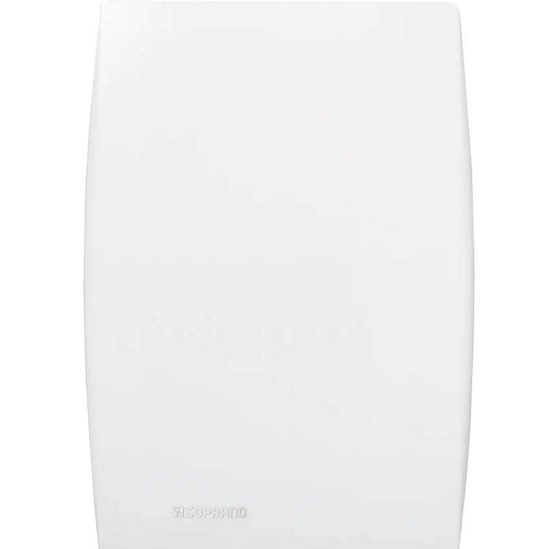 Conjunto Placa Cega 4x2 Com Suporte Ilus Soprano Branco