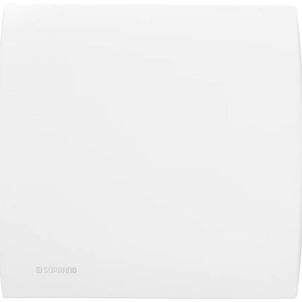 Conjunto Placa Cega com Suporte 4x4 Ilus Branco Soprano