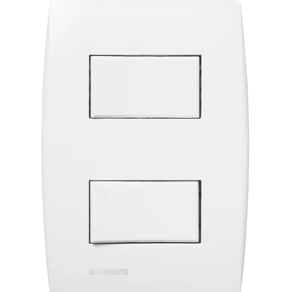 Conjunto 2 Interruptores Simples - Soprano - Linha Ilus - 10A 250V