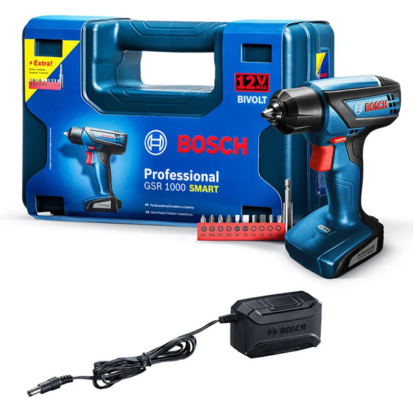 Parafusadeira E Furadeira Bosch Gsr 1000 Smart 12V Bivolt