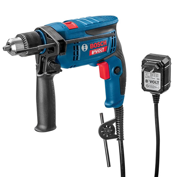 Furadeira De Impacto Bosch Gsb 13 Re 750w Bivolt Com Punho Auxiliar