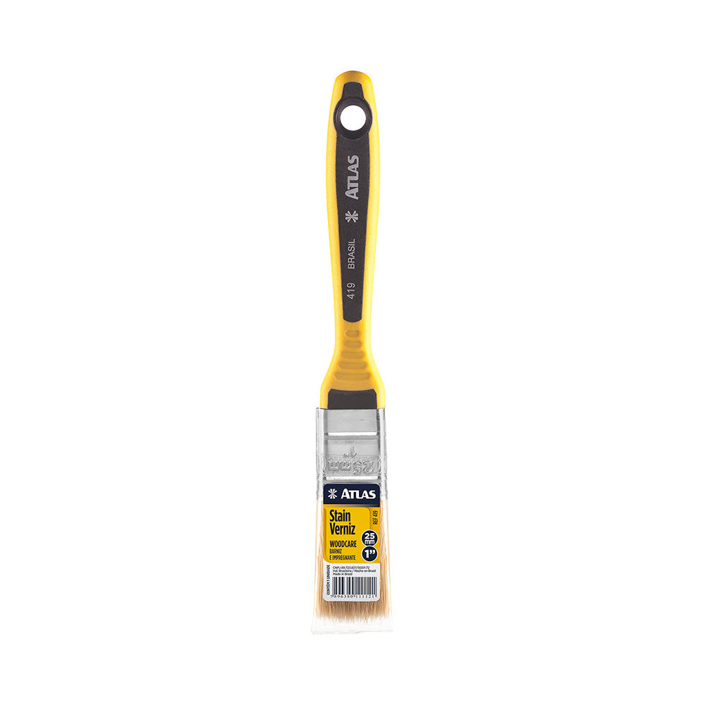 Pincel Trincha Atlas 1 Polegada Para Verniz E Stain