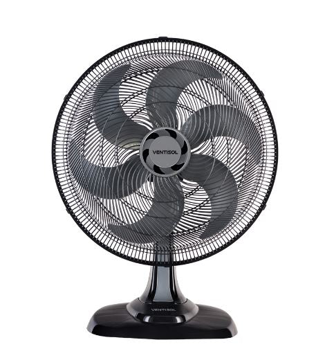 Ventilador De Mesa Ventisol Turbo 50cm 6 Pás 220v Preto E Cinza
