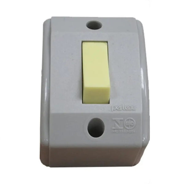 Interruptor 1 Tecla Sobrepor 10A Cinza Perlex