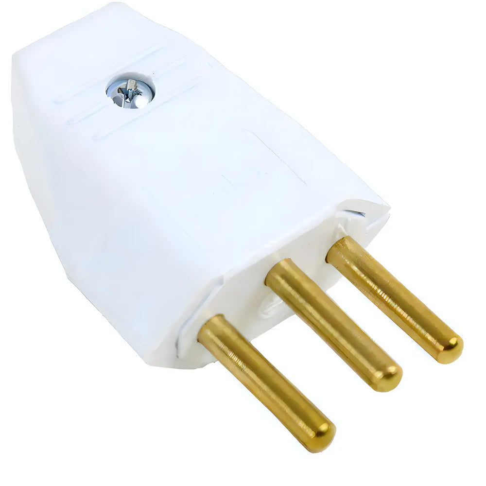 Plug Macho 2P+T 10A Perlex